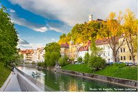 Boat on Ljubljanica river